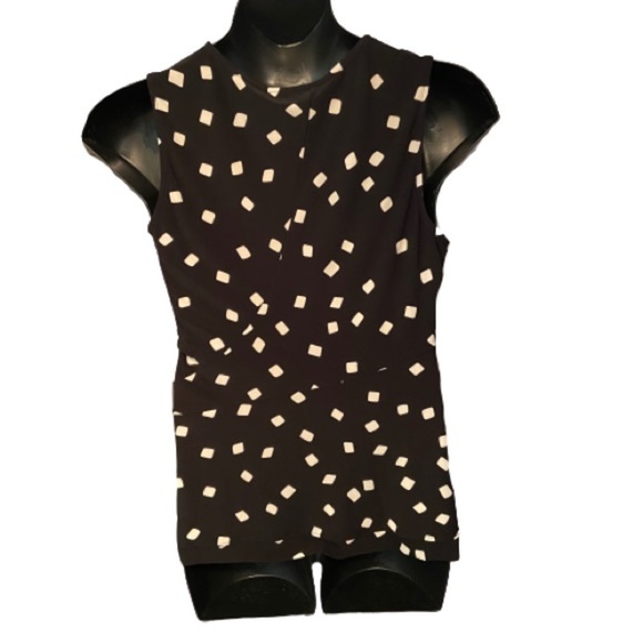 NWT DKNY peplum polka dot top - Picture 2 of 9